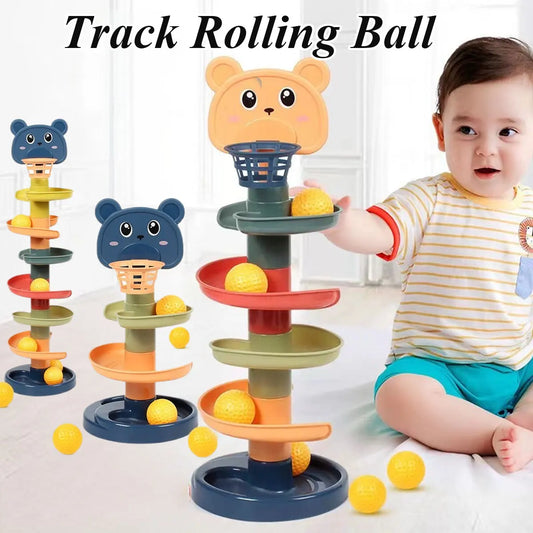 Different Layers Baby Track Rolling Ball Toy Early Educational